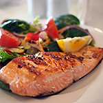 Somon făcut la grătar 